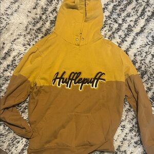 Warner Bros. Hufflepuff Yellow and Brown Hoodie